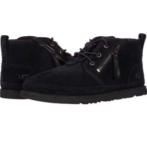 UGG Men's Black Chukka Boots with Zipper